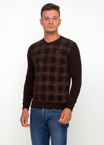 Коричневый демисезонный пуловер пуловер DKM