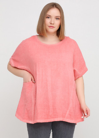 Розовая летняя блуза Moda in Italy
