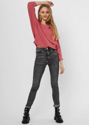 Темно-рожевий демісезонний светр Vero Moda