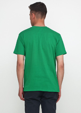 Зелена футболка чоловіча зелена з коротким рукавом Malta М319-17