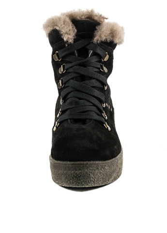 Зимние ботинки хайкеры Mida без декора из натуральной замши