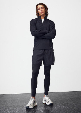 Черные демисезонные леггинсы H&M