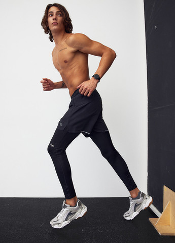 Черные демисезонные леггинсы H&M