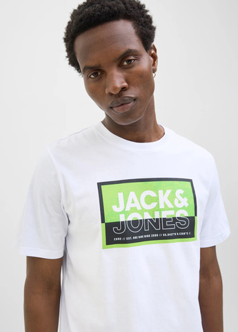 Біла футболка Jack & Jones