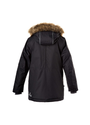 Черная зимняя куртка удлиненная зимняя vesper 4 Huppa