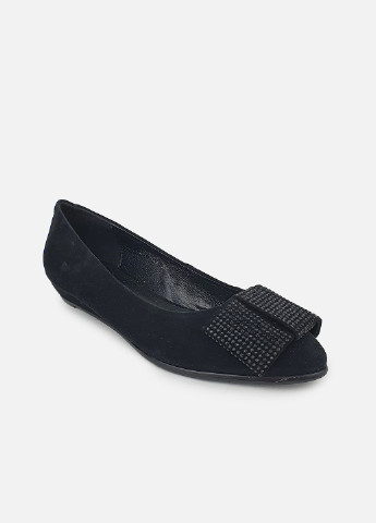 Женские женские туфли на низкой танкетке замшевые черные Canna | чёрные однотонные натуральная замша (252716413)