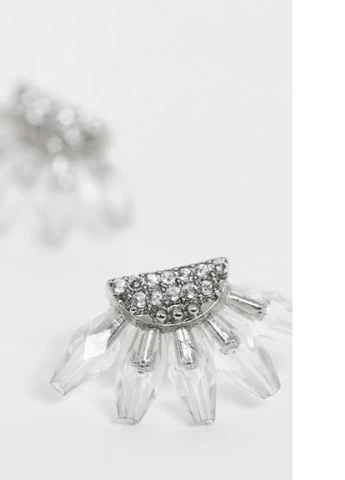 Серьги DESIGN S10 серебристые Asos (228702182)