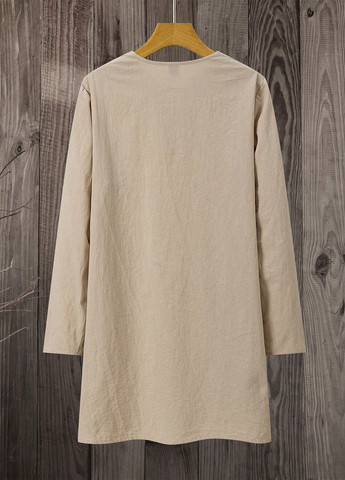 Бежева кежуал сукня а-силует SHEIN однотонна