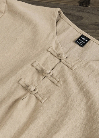 Бежева кежуал сукня а-силует SHEIN однотонна