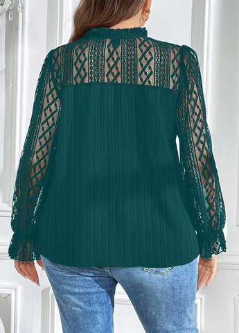 Морської хвилі блуза SHEIN