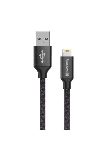 Дата кабель (CW-CBUL007-BK) Colorway usb 2.0 am to lightning 2.0m black (239382875)