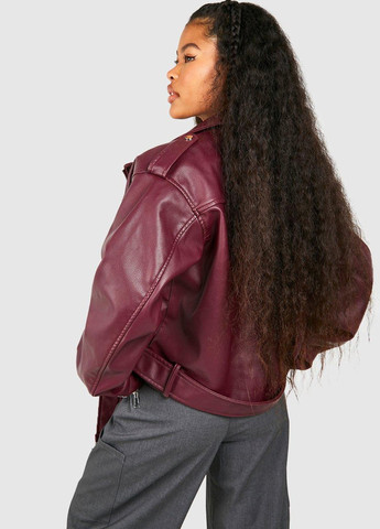 Бордовая демисезонная куртка Boohoo
