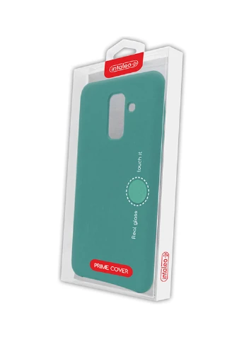 Чехол (Velvet) для Samsung A6+ (A605) (бирюзовый) Intaleo для Samsung A6+ (A605) (бирюзовый) (131340204)