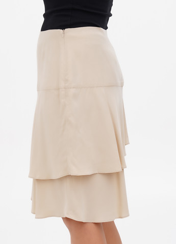 Бежевая кэжуал однотонная юбка Bruuns Bazaar