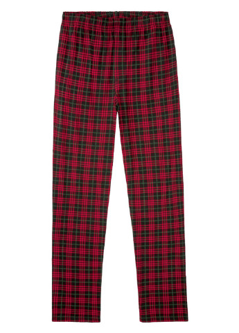 Пижама (лонгслив, брюки) Livergy лонгслив + брюки новогодняя красная домашняя трикотаж, хлопок