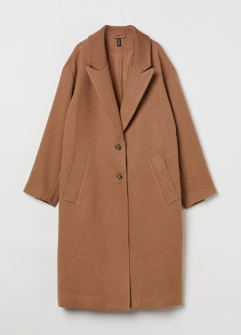 Темно-бежевое демисезонное Пальто однобортное H&M
