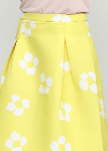 Желтая кэжуал цветочной расцветки юбка Axel