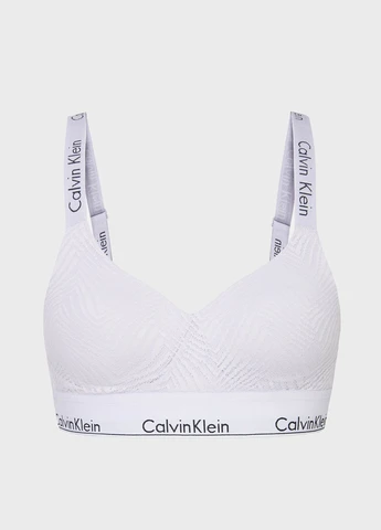 Бузковий топ бюстгальтер Calvin Klein з кісточками поліамід