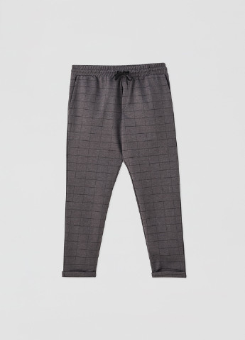 Темно-серые кэжуал демисезонные зауженные брюки Pull & Bear
