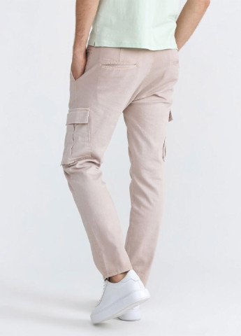 Светло-бежевые кэжуал демисезонные карго брюки Xint