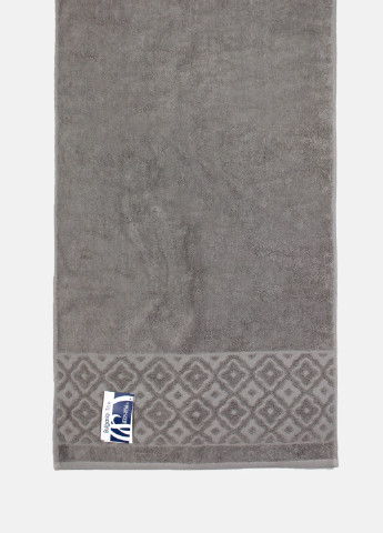 Bulgaria-Tex полотенце махровое lima, жаккардовое, с бордюром, серое, размер 50x90 cm серый производство - Болгария