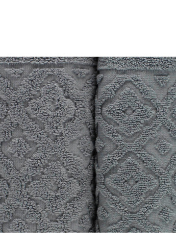 Bulgaria-Tex полотенце махровое lima, жаккардовое, с бордюром, серое, размер 50x90 cm серый производство - Болгария