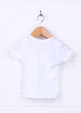 Белая летняя футболка с коротким рукавом Gerber