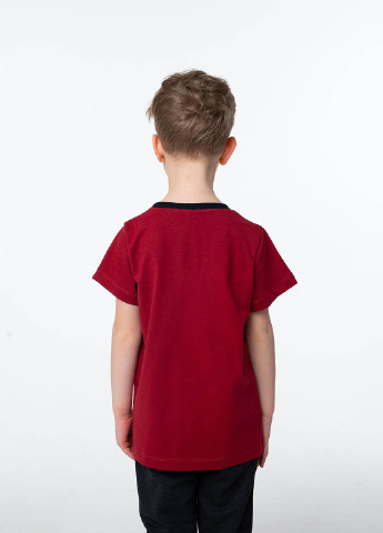 Бордовая летняя футболка Vidoli