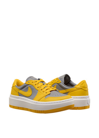 Желтые демисезонные кроссовки 322992-130_2024 Jordan 1 Elevate Low