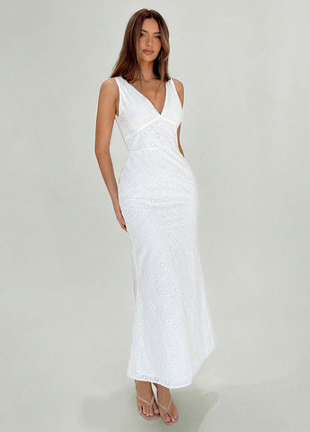 Білий кежуал сукня годе SHEIN однотонна