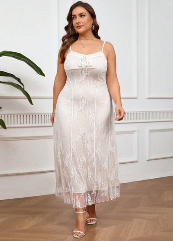 Кремова вечірня сукня силуетна SHEIN з квітковим принтом