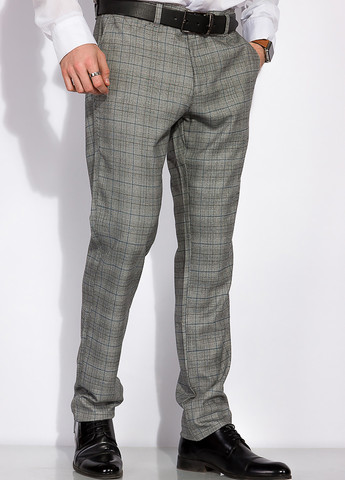 Серые кэжуал демисезонные прямые, классические брюки Time of Style