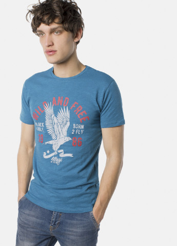 Темно-голубая летняя футболка MR 520