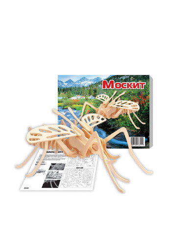 Деревянная игрушка Москит, 27x25x13 см Игрушки из дерева (81043309)