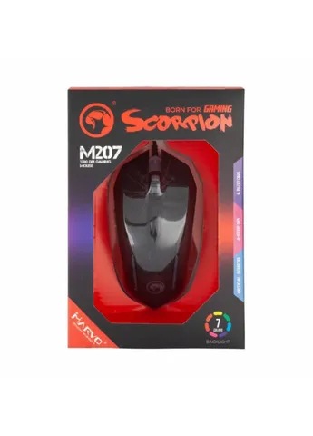 Мишка M207 LED USB Black (M207) Marvo (253545841)