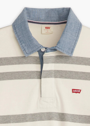 Молочная футболка-поло для мужчин Levi's в полоску