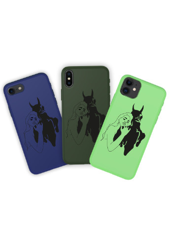 Чохол силіконовий Apple Iphone Xs Контурний мінімалізм (Contour minimalism) (8938-1358) MobiPrint (219778316)