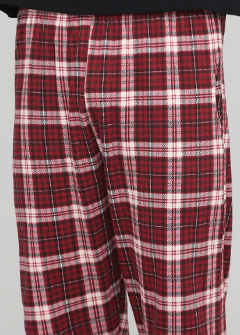 Піжама (лонгслів, штани) Arc лонгслив + брюки клітинка комбінована домашня бавовна, трикотаж