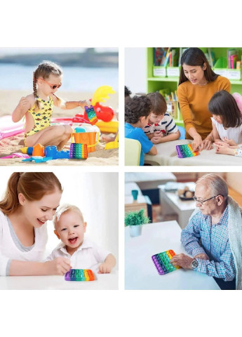 Антистресс игрушка Pop It Сердце радуга пупырка 5076 Power (254454570)