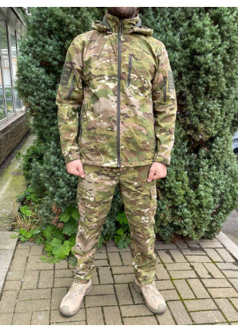 Оливковий (хакі) демісезонний чоловічий армійський костюм тактична форма на флісі мультикам туреччина зсу xl 8657 хакі Power
