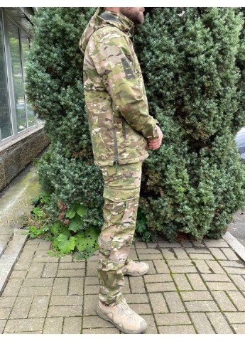 Оливковый (хаки) демисезонный мужской армейский костюм тактическая форма на флисе мультикам турция всу (зсу) xl 8657 хаки Power