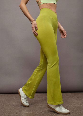 Салатовые демисезонные леггинсы SHEIN