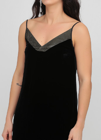 Черное коктейльное платье а-силуэт Drykorn однотонное