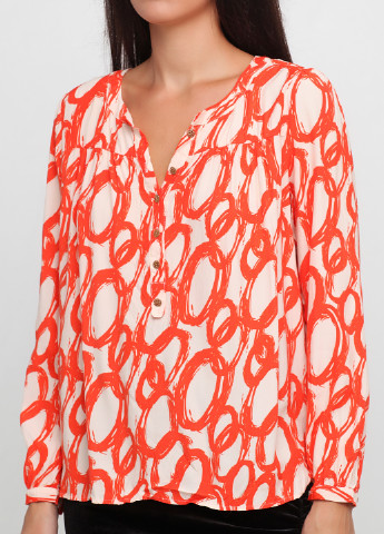 Оранжевая демисезонная блуза Eva Fashion