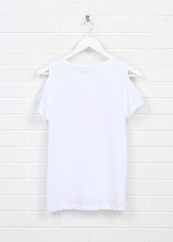 Белая летняя футболка OVS