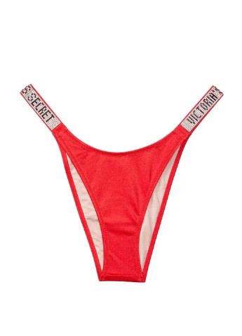 Красные купальные трусики-плавки однотонные Victoria's Secret