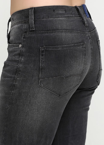 Темно-серые демисезонные прямые джинсы Bogner