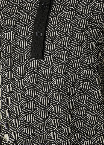 Черное кэжуал платье KOTON с геометрическим узором