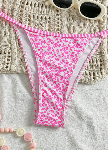 Білий літній купальник (ліф, трусики) бікіні SHEIN