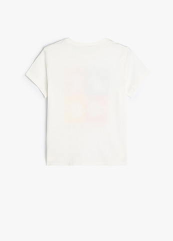 Белая летняя футболка KOTON